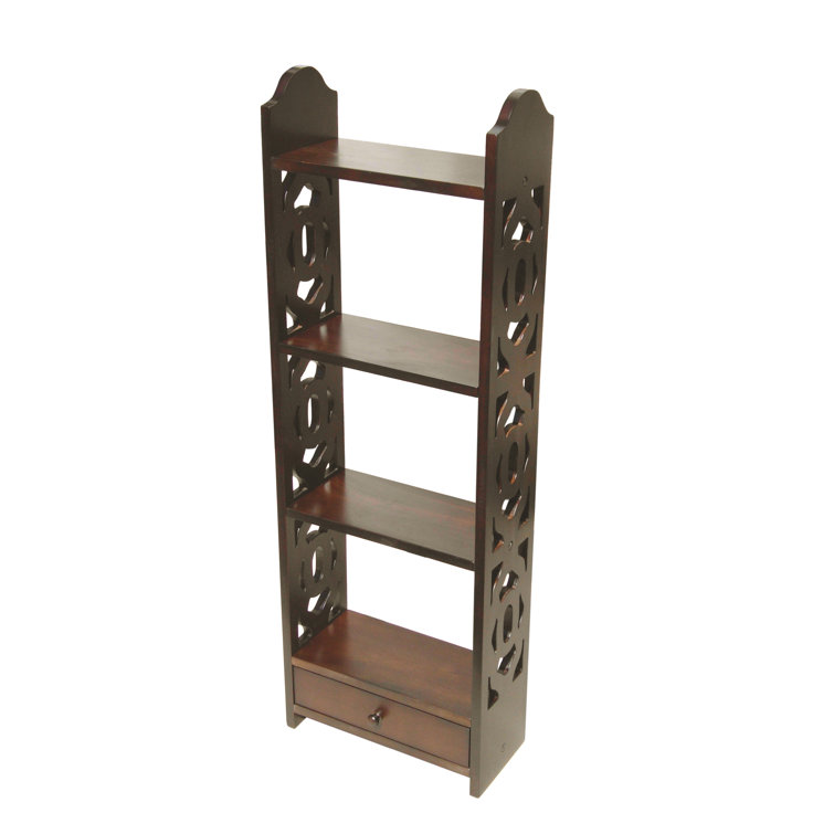 Charlton Home® Mendelson 38'' H x 13'' W Solid Wood Etagere Bookcase